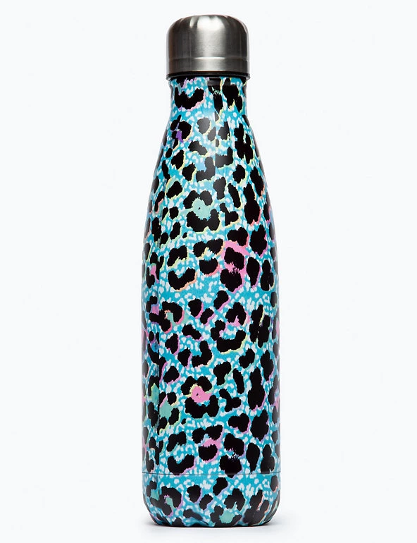 HYPE Accessories Leopard Print Water Bottle 4 HYPE Accessories Leopard Print Water Bottle - Image 2