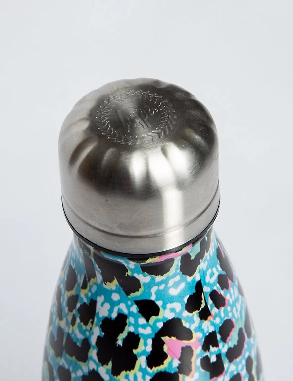 HYPE Accessories Leopard Print Water Bottle 5 HYPE Accessories Leopard Print Water Bottle - Image 3