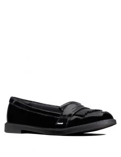 CLARKS Shoes Kids' Leather Slip-on Loafers (Youth Size 3-8)