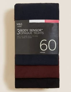 M&S Collection 3pk 60 Denier Body Sensor™ Tights 21 M&S Collection 3pk 60 Denier Body Sensor™ Tights -School Uniform Sales Store SD 02 T60 2209 B6 X EC 0