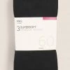 M&S Collection 3pk 60 Denier Supersoft Opaque Tights -School Uniform Sales Store SD 02 T60 2250 Y0 X EC 0
