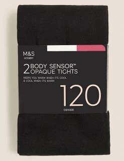 M&S Collection 2pk 120 Denier Body Sensor™ Tights