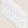 M&S Collection Socks & Tights 7pk Of Cotton Rich Trainer Liner Socks -School Uniform Sales Store SD 04 T64 1802B Z0 X EC 0