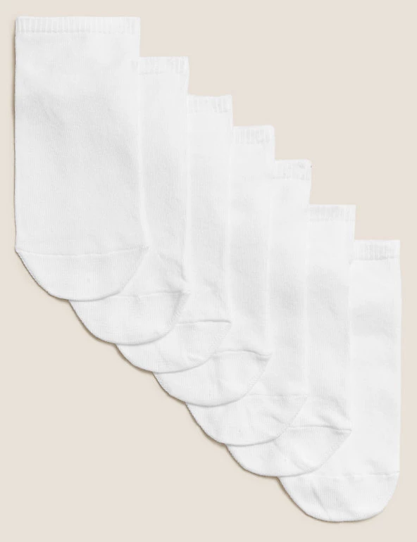 M&S Collection Socks & Tights 7pk Of Cotton Rich Trainer Liner Socks 3 M&S Collection Socks & Tights 7pk Of Cotton Rich Trainer Liner Socks