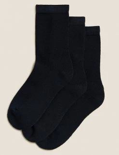 M&S Collection 3 Pack Of Ultimate Comfort Ankle School Socks