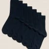 M&S Collection 7pk Of Ankle School Socks -School Uniform Sales Store SD 04 T64 2028S F0 X EC 0