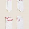 M&S Collection Socks & Tights 4pk Cotton Rich School Socks -School Uniform Sales Store SD 04 T64 2062S B4 X EC 0