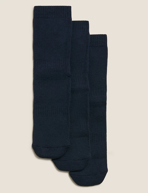 M&S Collection 3 Pack Of Thermal School Socks 3 M&S Collection 3 Pack Of Thermal School Socks