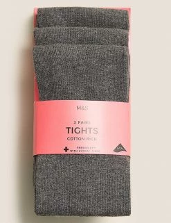 M&S Collection Socks & Tights 3pk Of School Tights