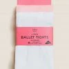 M&S Collection Socks & Tights 2pk Ballet Opaque Tights -School Uniform Sales Store SD 04 T64 5701S A4 X EC 0