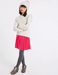 M&S Collection Socks & Tights 3pk Of Cable Knit Tights -School Uniform Sales Store SD 04 T64 5710P T0 X EC 5