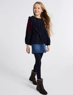 M&S Collection 2pk Wool Thermal Tights -School Uniform Sales Store SD 04 T64 5717B F0 X EC 5