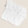M&S Collection 5pk Of Frill Ankle Socks -School Uniform Sales Store SD 04 T64 6873G Z0 X EC 0