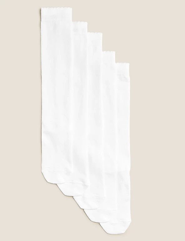 M&S Collection Socks & Tights 5pk Of Knee High Socks 6 M&S Collection Socks & Tights 5pk Of Knee High Socks - Image 4