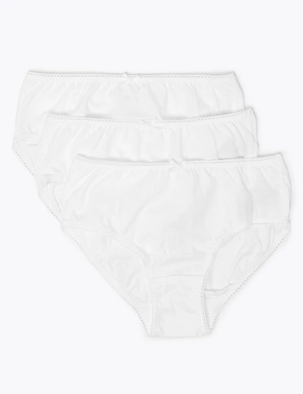 M&S Collection Underwear 10pk Pure Cotton Knickers (2-16 Yrs) 4 M&S Collection Underwear 10pk Pure Cotton Knickers (2-16 Yrs) - Image 2