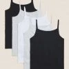 M&S Collection Underwear 5 Pack Cotton Camisoles (2-16 Yrs) -School Uniform Sales Store SD 04 T71 1203V Y4 X EC 0