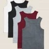 M&S Collection Underwear 5pk Pure Cotton Vests (2-16 Yrs) -School Uniform Sales Store SD 04 T71 1413V VX X EC 0