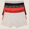 M&S Collection Underwear 3pk Cotton Rich Plain Trunks (6-16 Yrs) -School Uniform Sales Store SD 04 T71 2580A B4 X EC 0