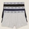 M&S Collection Underwear 3pk Cotton Rich With Stretch Plain Trunks (6-16 Yrs)