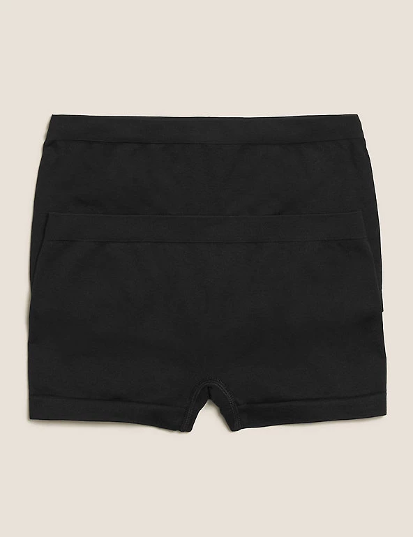 M&S Collection Underwear 2pk Seamfree Shorts (6-16 Yrs) 3 M&S Collection Underwear 2pk Seamfree Shorts (6-16 Yrs)