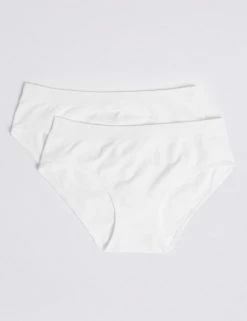 M&S Collection Underwear 2pk Seamfree Bikini Knickers (6-16 Yrs) 7 M&S Collection Underwear 2pk Seamfree Bikini Knickers (6-16 Yrs) -School Uniform Sales Store SD 04 T71 3478S Z0 X EC 1