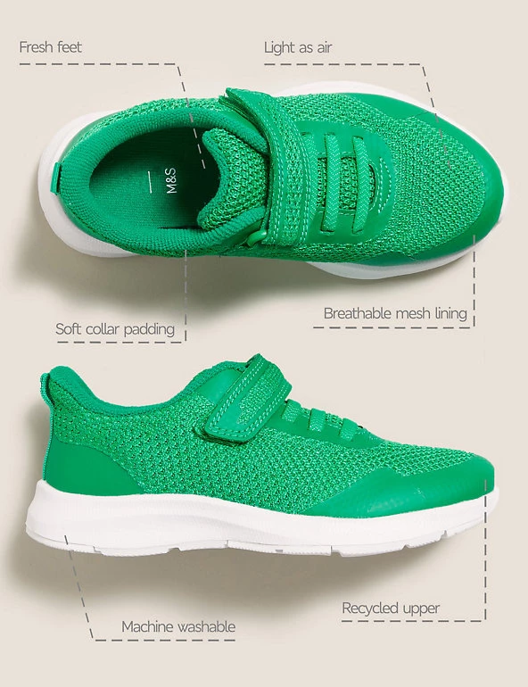 Light As Air™ Footwear Kids' Freshfeet™ Riptape Trainers (5 Small - 3 Large) 10 Light As Air™ Footwear Kids' Freshfeet™ Riptape Trainers (5 Small - 3 Large) - Image 8