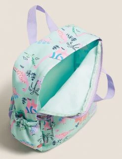 M&S Collection Accessories Kids' Water Repellent Dinosaur Nursery Backpack 12 M&S Collection Accessories Kids' Water Repellent Dinosaur Nursery Backpack -School Uniform Sales Store SD 04 T72 6049D JC X EC 3