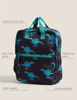 M&S Collection Accessories Kids’ Dinosaur Water Repellent Nursery Backpack 9 M&S Collection Accessories Kids’ Dinosaur Water Repellent Nursery Backpack -School Uniform Sales Store SD 04 T72 6053J F0 X EC 90