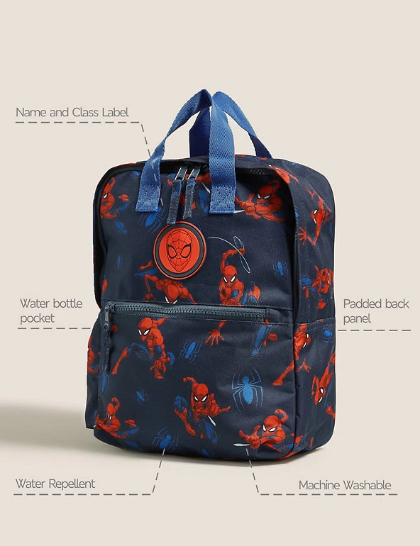 M&S Collection Bags Kids' Spider-Man™ Water Repellent Nursery Backpack 4 M&S Collection Bags Kids' Spider-Man™ Water Repellent Nursery Backpack - Image 2