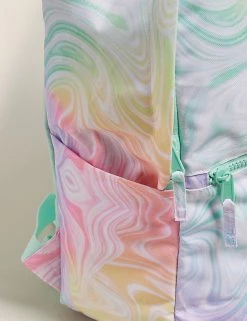 M&S Collection Accessories Kids' Water Repellent Marble Print School Backpack 11 M&S Collection Accessories Kids' Water Repellent Marble Print School Backpack -School Uniform Sales Store SD 04 T72 6131B ZZ X EC 2