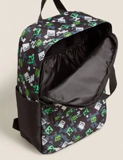 M&S Collection Accessories Kids’ Minecraft™ Water Repellent School Backpack -School Uniform Sales Store SD 04 T72 6137F Y0 X EC 3