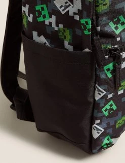 M&S Collection Accessories Kids’ Minecraft™ Water Repellent School Backpack -School Uniform Sales Store SD 04 T72 6137F Y0 X EC 5