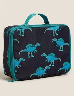 M&S Collection Lunchboxes Kids' Dinosaur Print Lunch Box -School Uniform Sales Store SD 04 T72 7026J F0 X EC 2