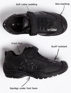 M&S Collection Kids' Leather Light Up Dino School Shoes (8 Small - 1 Large) 10 M&S Collection Kids' Leather Light Up Dino School Shoes (8 Small - 1 Large) -School Uniform Sales Store SD 04 T72 8548B Y0 X EC 90