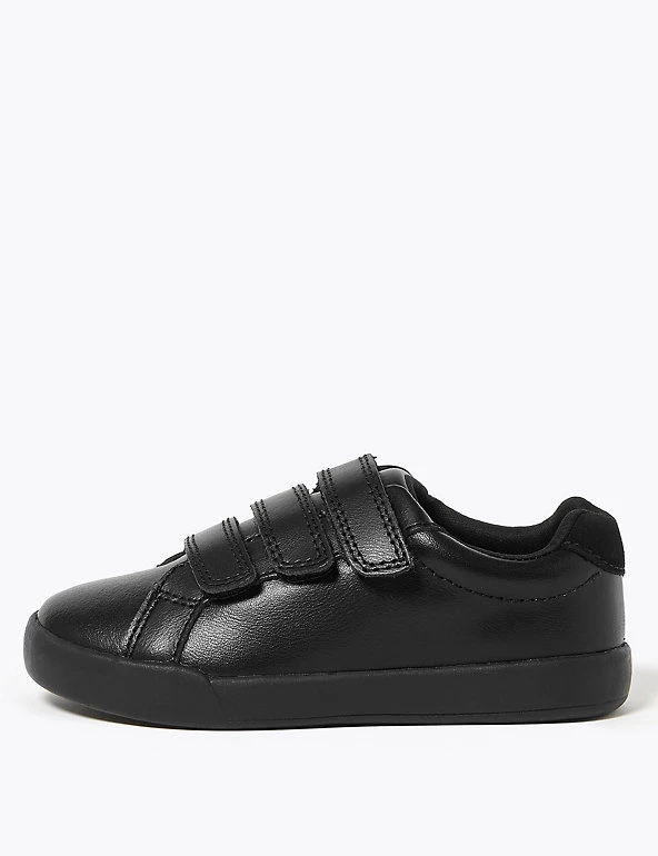 M&S Collection Footwear Kids' Leather Freshfeet™ Trainers (8 Small - 1 Large) 5 M&S Collection Footwear Kids' Leather Freshfeet™ Trainers (8 Small - 1 Large) - Image 3