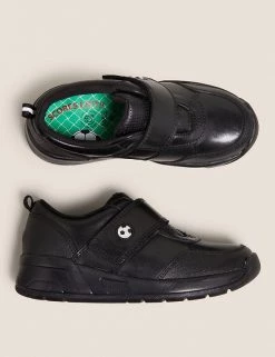 M&S Collection Kids' Leather Riptape Football School Shoes (8 Small - 1 Large) -School Uniform Sales Store SD 04 T72 8556B Y0 X EC 1
