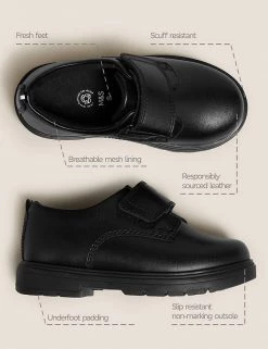 M&S Collection Kids' Leather Riptape School Shoes (8 Small - 1 Large) 9 M&S Collection Kids' Leather Riptape School Shoes (8 Small - 1 Large) -School Uniform Sales Store SD 04 T72 8558B Y0 X EC 90