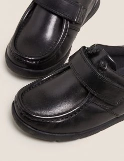 Kids' Leather Riptape School Shoes (8 Small - 1 Large) -School Uniform Sales Store SD 04 T72 8589B Y0 X EC 2