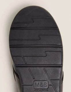 Kids' Leather Riptape School Shoes (8 Small - 1 Large) -School Uniform Sales Store SD 04 T72 8589B Y0 X EC 3