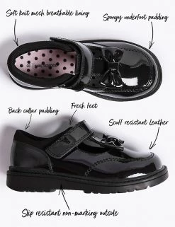 M&S Collection Kids’ Leather T-Bar School Shoes (8 Small - 1 Large) -School Uniform Sales Store SD 04 T72 8647B Y0 X EC 90