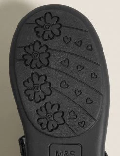 M&S Collection Footwear Kids' Leather Flashing Light School Shoes (8 Small - 1 Large) -School Uniform Sales Store SD 04 T72 8664B Y0 X EC 3