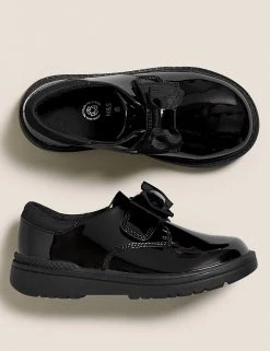 M&S Collection Kids' Leather Freshfeet™ Bow School Shoes (8 Small - 1 Large) 10 M&S Collection Kids' Leather Freshfeet™ Bow School Shoes (8 Small - 1 Large) -School Uniform Sales Store SD 04 T72 8668B Y0 X EC 1