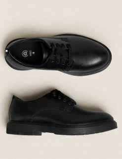 M&S Collection Kid’s Leather Freshfeet™ School Shoes (13 Small - 9 Large) -School Uniform Sales Store SD 04 T72 8769B Y0 X EC 1