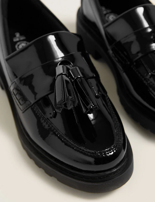 M&S Collection Kids' Leather Slip-on School Shoes (13 Small - 7 Large) 6 M&S Collection Kids' Leather Slip-on School Shoes (13 Small - 7 Large) - Image 4