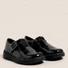 M&S Collection Kids' Leather Riptape T Bar School Shoes (8 Small - 1 Large) -School Uniform Sales Store SD 04 T72 8786B Y0 X EC 0