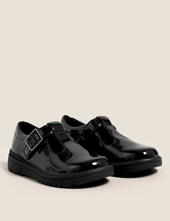M&S Collection Kids' Leather Riptape T Bar School Shoes (8 Small - 1 Large) 3 M&S Collection Kids' Leather Riptape T Bar School Shoes (8 Small - 1 Large)