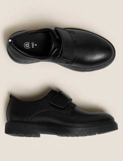 M&S Collection Kids' Leather Riptape School Shoes (13 Small-9 Large) 10 M&S Collection Kids' Leather Riptape School Shoes (13 Small-9 Large) -School Uniform Sales Store SD 04 T72 8802B Y0 X EC 1