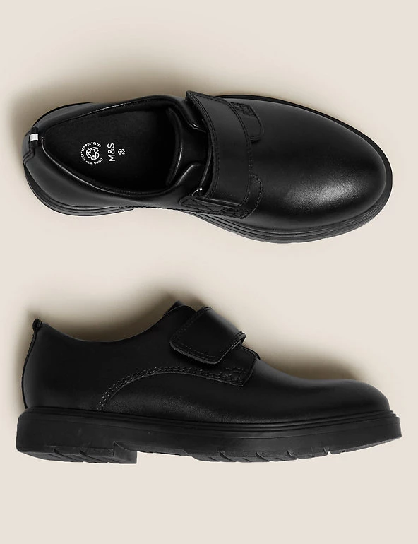 M&S Collection Kids' Leather Riptape School Shoes (13 Small-9 Large) 5 M&S Collection Kids' Leather Riptape School Shoes (13 Small-9 Large) - Image 3