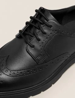 M&S Collection Kids' Leather Freshfeet™ School Shoes (13 Small - 9 Large) -School Uniform Sales Store SD 04 T72 8803B Y0 X EC 2