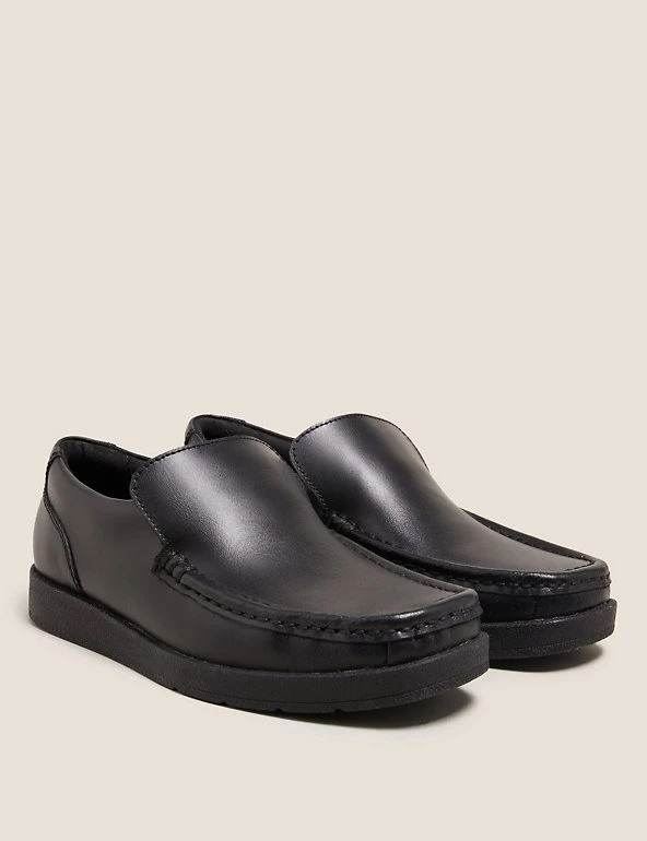 M&S Collection Kids' Leather Slip-on Loafer School Shoes (13 Small - 9 Large) 3 M&S Collection Kids' Leather Slip-on Loafer School Shoes (13 Small - 9 Large)